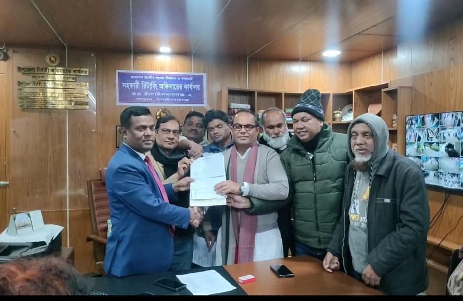 নাচেলে চাঁপাইনবাবগঞ্জ-২ আসনে বিএনপি প্রার্থীর মনোনয়নপত্র দাখিল