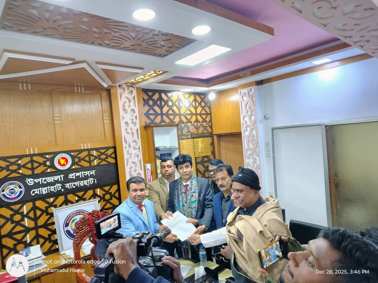 বাগেরহাট-১ আসনে বিএনপির মনোনয়ন জমা দিলেন কপিল কৃষ্ণ মন্ডল